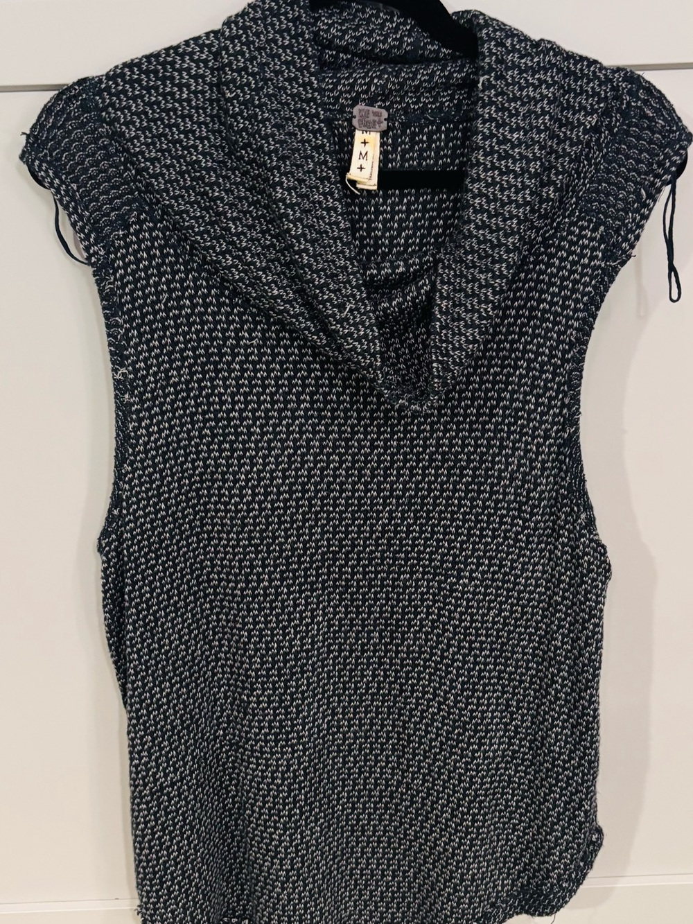 Free People We The Free Timber Cowl Neck Hacci Tank. Size M NWOT